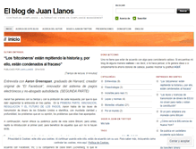Tablet Screenshot of blogdejuanllanos.com